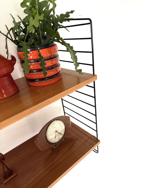 Image 1 of Vintage walnut wall rack, WHB Germany ‘60