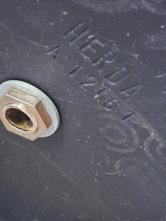 Image 1 of Herda staande schemerlamp met houten fineerkap