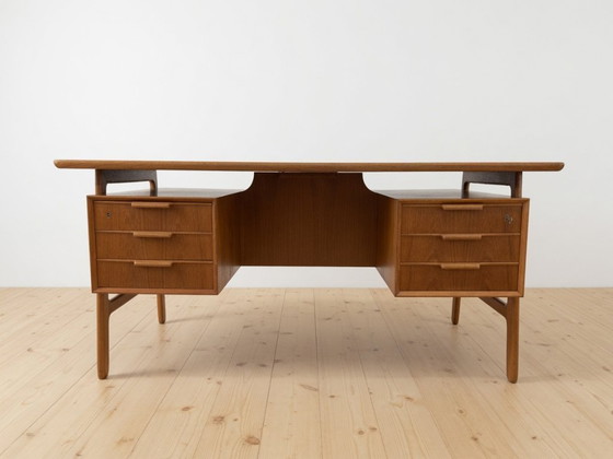 Image 1 of Scrivania Gunni Omann modello 75 in teak, anni '60.
