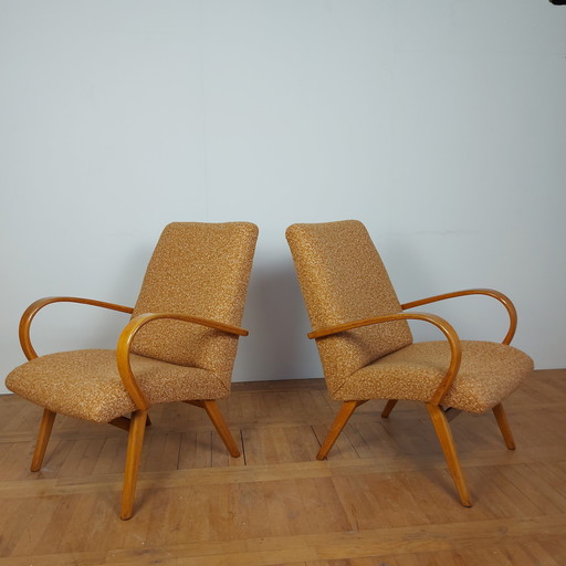 2x Jaroslav Šmidek Fauteuil pour Jitona 1961