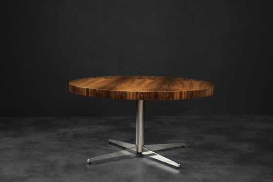 Image 1 of Vintage Mid-Century German Modern Round Rosewood Coffee Table from Ilse Möbel, 1970s