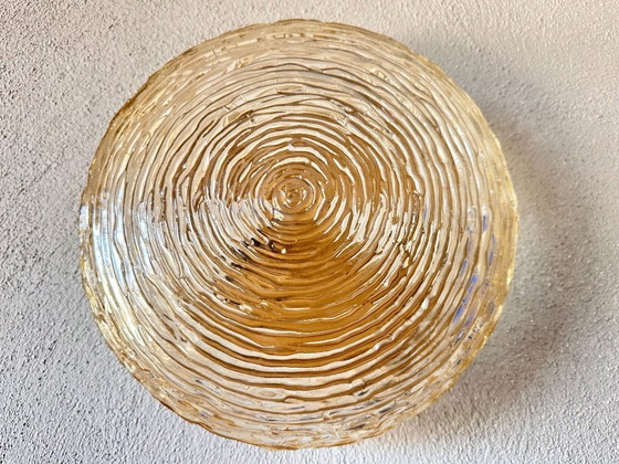 Image 1 of Vintage paar amber muurlampen