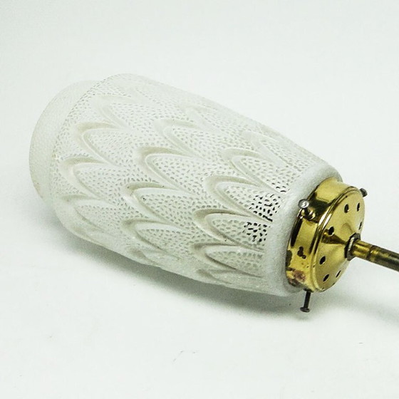 Postmodern Pendant Lamp From Polam, Poland, 1950s – Glass, Metal (photo 7 of 9)