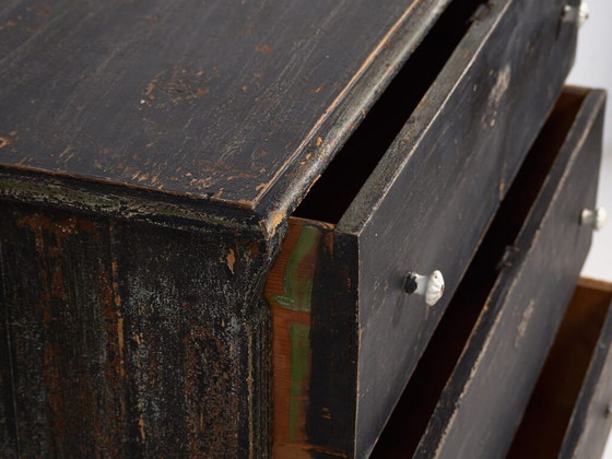 Antique chest of drawers with dark patina (c.1920) #58 (photo 21 of 40)