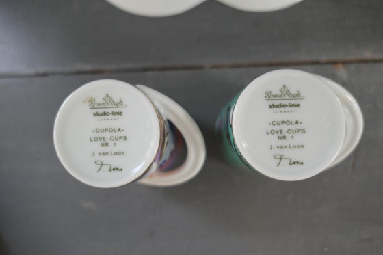 Image 1 of Vintage Rosenthal Love - Cups Nr. 1 J. van Loon