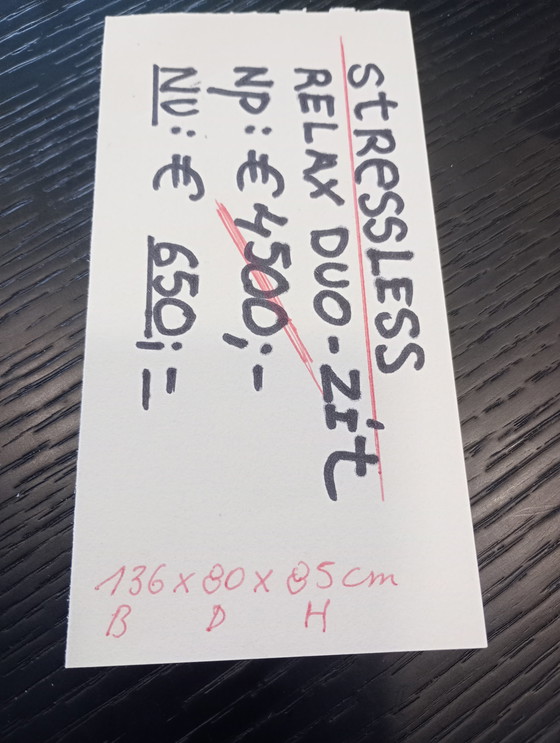 Image 1 of Poltrona reclinabile a due posti in pelle Stressless