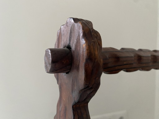 Zeitschriftenständer im spanischen Brutalismus-Stil aus Schmiedeeisen, Vintage 1960er Jahre