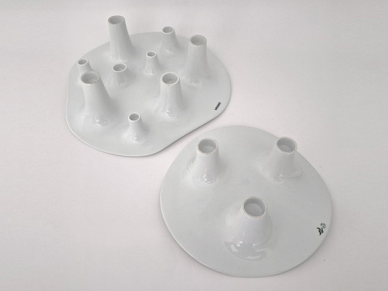 Image 1 of Willem Noyons candlestick fruit bowl set