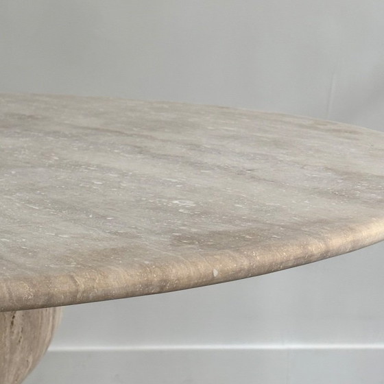 Image 1 of Travertine dining table
