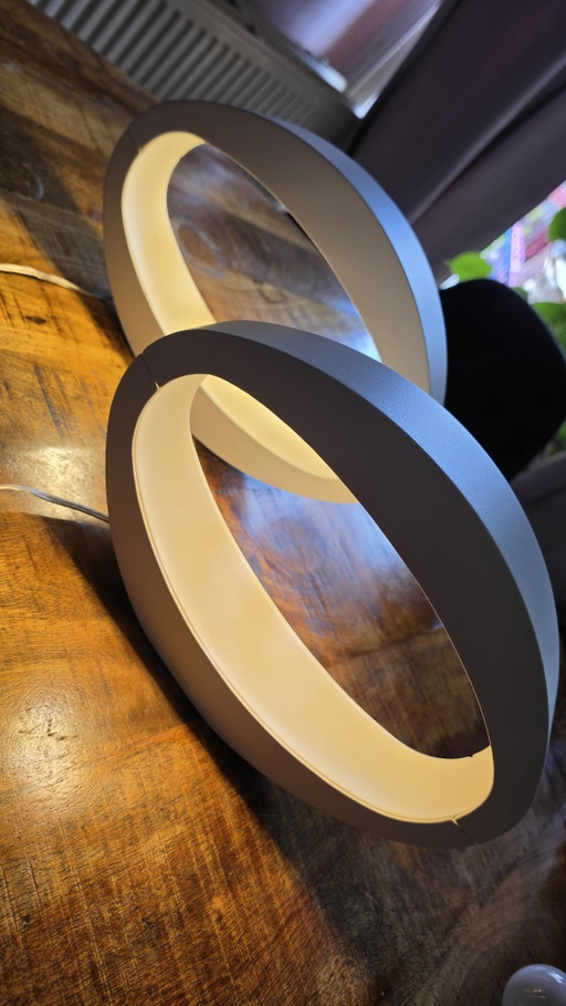 Set di lampade da tavolo a LED Philips myLiving Nister Design – Bianche