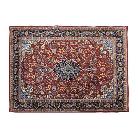 Vintage Turks wollen en katoenen tapijt – Handgeknoopt – 144 x 220 cm – Vloerkleden en tapijten, Wool (photo 3 of 6)