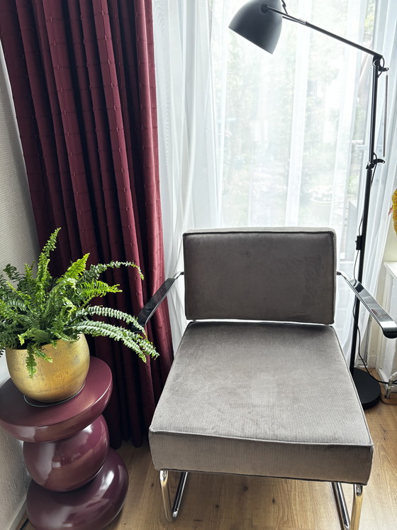 Image 1 of Zuiver Ridge Rib- Design fauteuil ribstof 