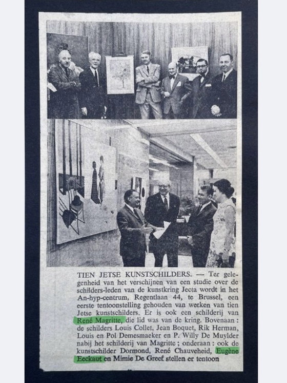 Image 1 of Eugène Eechaut (1928-2019) - Strelitzie - 1968. Signé