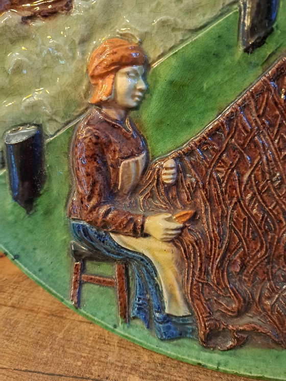 Image 1 of 1 Ceramica fiamminga XXL Diametro 32,5 cm In perfette condizioni d'epoca