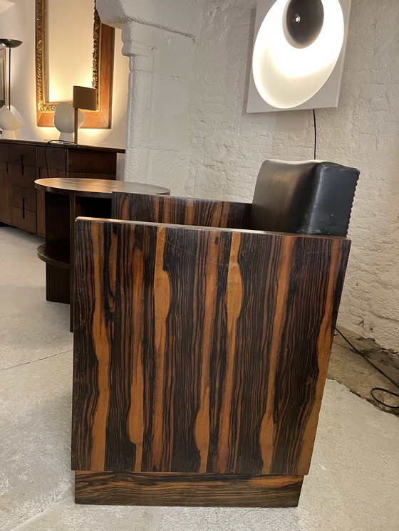 Image 1 of Tavolino e poltrona Art Déco in palissandro