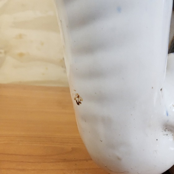 Image 1 of Vintage 70s XXL Chinese keramieken olifant plantentafel (Hoogte:42cm) kruk Chinoiserie 