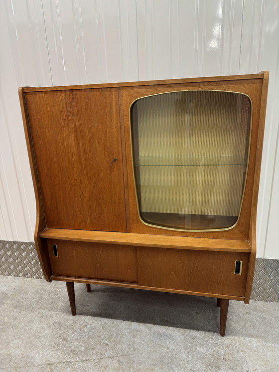 Image 1 of Iconic Teak Mid - Century Vintage Beverage Cabinet from the 1950s.