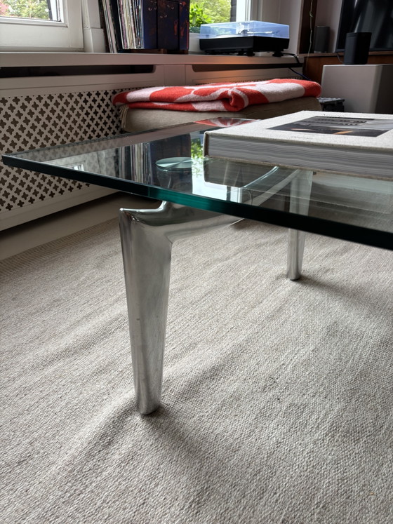 Leolux Farandole table basse en verre avec pieds en acier inoxydable – Tables basses, Glass, Aluminium (photo 5 of 6)