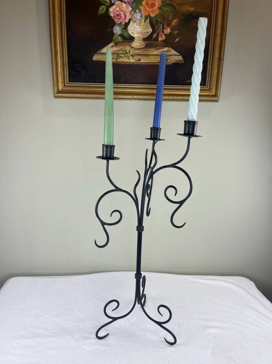 Candelabro grande de hierro – Portavelas, Iron, Rustic (photo 15 of 15)