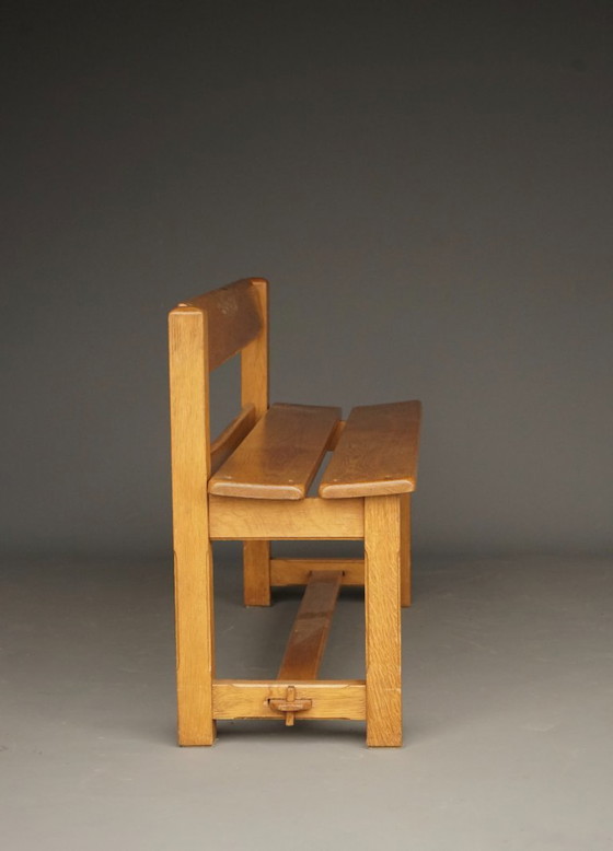 Image 1 of Panchina rustica vintage in legno di quercia