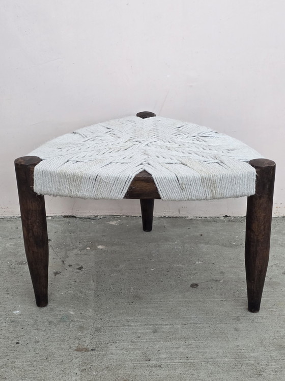 Tabouret Tressé – PIERRE JEANNERET, Cotton, Wood (photo 4 of 6)