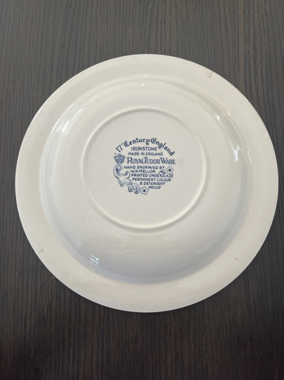Image 1 of 2 platos llanos de loza inglesa de 26 cm | Royal Tudor Ware & British Anchor Memory Lane