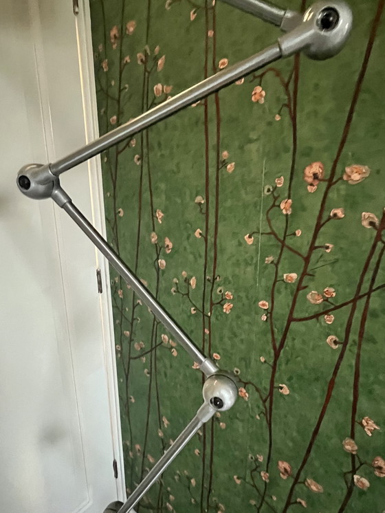 Image 1 of Jieldé vloerlamp met 6 armen – mat zilverkleur – industrieel design