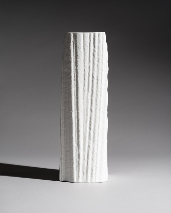 Image 1 of Duo de vases sculpturaux Rosenthal Studio-Linie, relief en porcelaine biscuit Martin Freyer