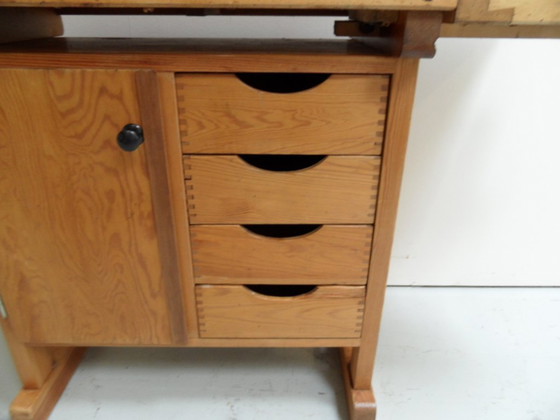 Vintage werkbank – Opbergkast, Hout (photo 9 of 13)