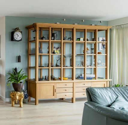 Oak wall cabinet/room divider