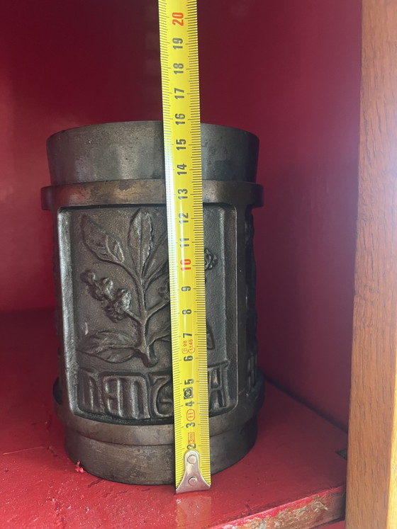 Image 1 of Pot d’apothicaire vintage en fonte 