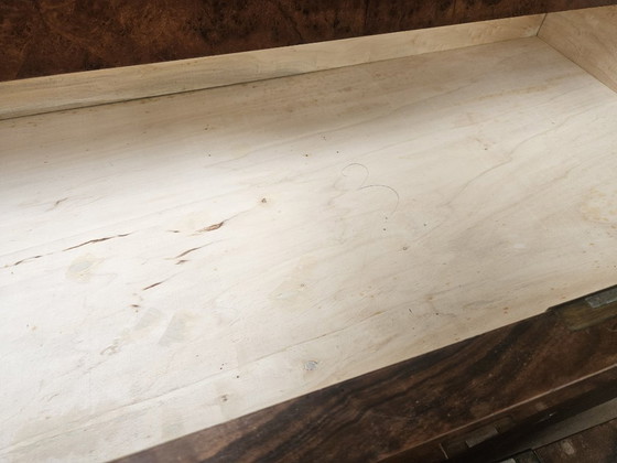 Image 1 of 1940s Art Decò sideboard in walnut and blond walnut