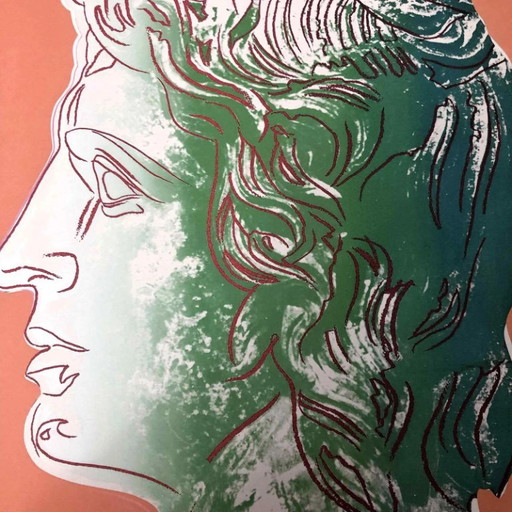 Lithografie "Alexander de Grote" uit de jaren 1990, geïnspireerd op Andy Warhol. – lithos zeefdrukken, Paper (photo 2 of 11)