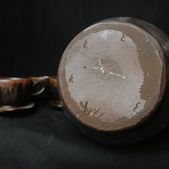 Image 1 of Service à Thé du Céramiste Belge Marcellus Aubry