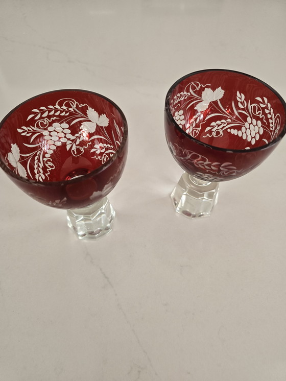 Image 1 of Antichi bicchieri boemi