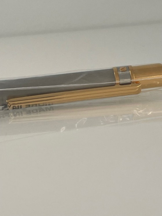 Image 1 of Penna a sfera Cartier Must Santos – Nuova, in platino, completa