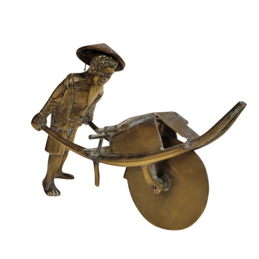 Escultura en bronce “campesino”, 30’s – Indochina