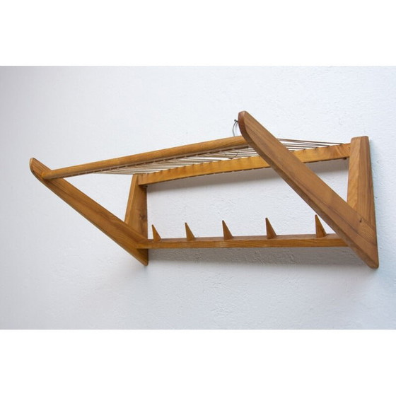 Image 1 of Vintage wall shelf in beech wood by Krásná Jizba, Czechoslovakia 1960