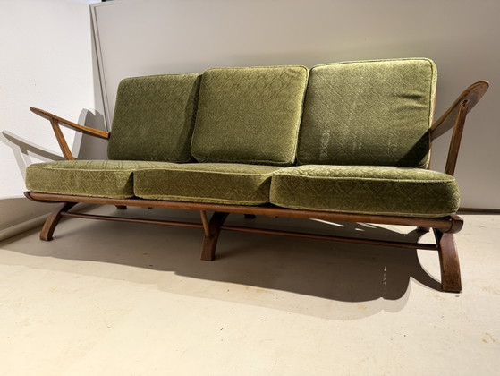 Vintage Bank Bankstel Retro Art Deco – Banken, Metal, Textile (photo 2 of 15)