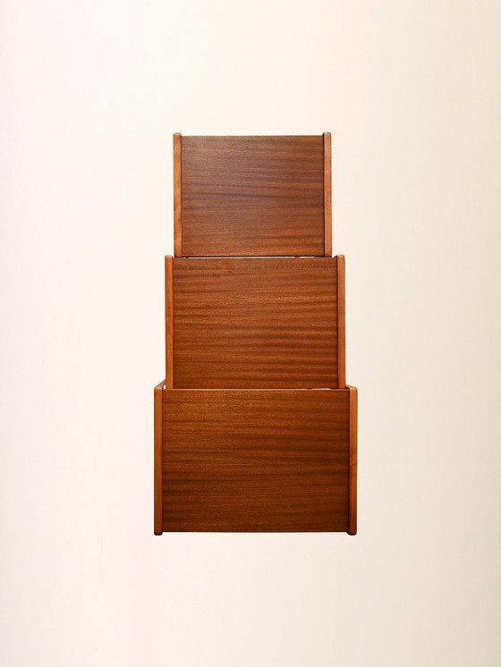 Image 1 of Set of 3 Vintage Scandinavian Teak Nesting Tables