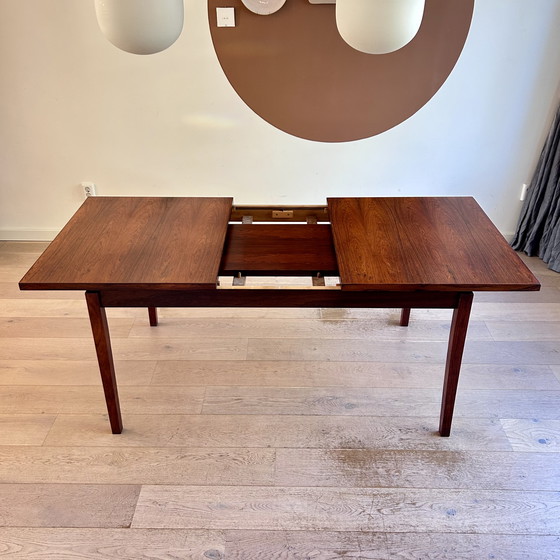 Image 1 of Vintage Topform teak extendable table