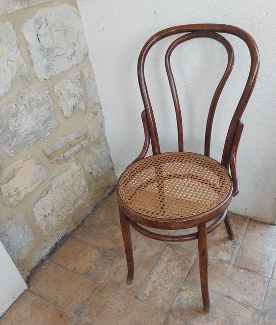 Image 1 of Set of 2 Original Sautto and Liberale Thonet Benwood Bistro Chairs 1940's