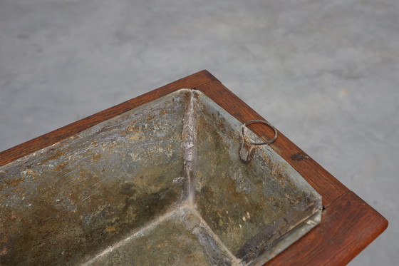 Image 1 of Jardinera Art Déco rectangular en madera, Francia 1920