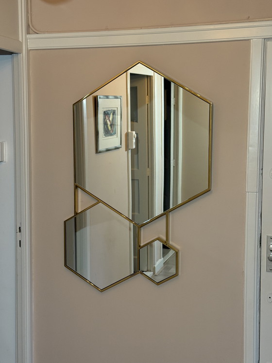 Image 1 of Specchio Eichholtz (forma esagonale) con bordo dorato