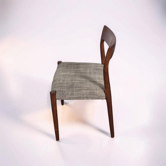 Image 1 of Model 77 chairs plus table N.O. Møller, Denmark 1960s