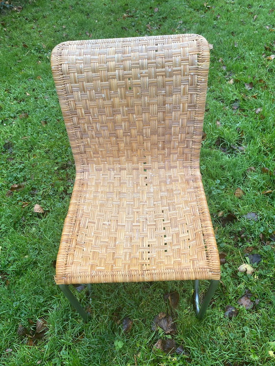 Image 1 of 5x Silla diagonal de ratán Gispen, modelo 2a