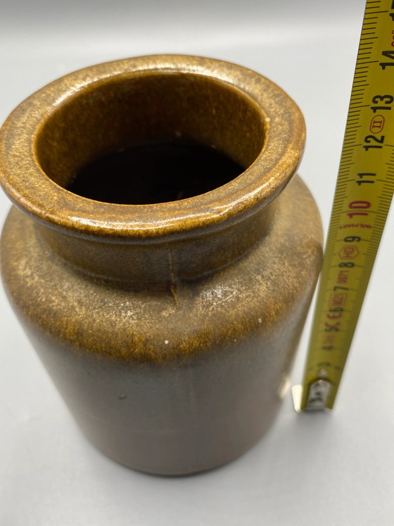 Coppery Brown Stoneware Storage Jar - 12 cm – Crockery (photo 6 of 6)