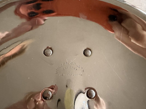 2 tabourets de bar Yasu Sasamotu en acier inoxydable