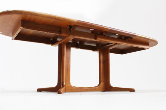 Image 1 of Vintage Glostrup Danish oval extendable dining table solid teak