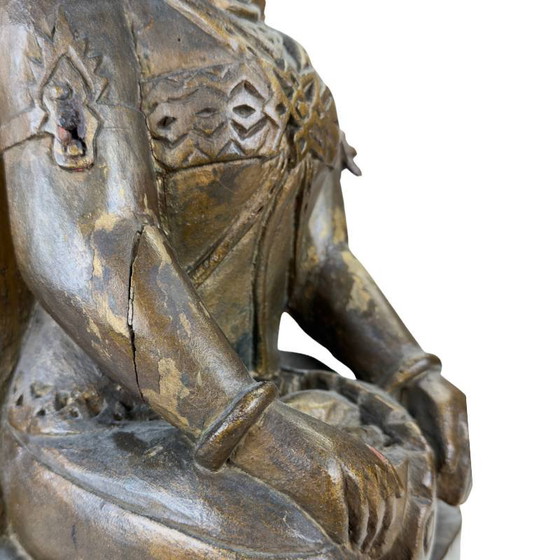 Inizio XX secolo, con vecchia etichetta di collezione (Dewi - dea) Dewi SRI – Sculture, Wood (photo 11 of 13)
